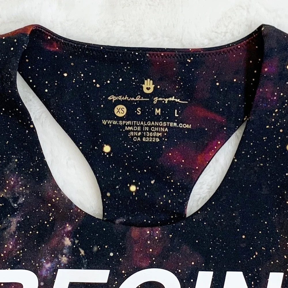 NWT Spiritual Gangster Begin Galaxy Sports Bra XS